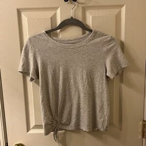 Aerie Gray Women's Top with Side Cinch